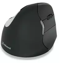 BakkerElkhuizen Evoluent 4 Bluetooth Black, dešinei rankai, vertikalus dizainas, lazerinis, Bluetooth, 2600 DPI, juoda