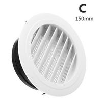 Various Shapes  Air Vent Extract Valve Grille Air Circulation Vents Cover 100/150mm Round Ducting Ventilation Cover Acssories