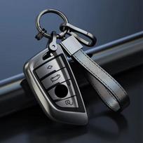 Titanium Gray For Bmw 216I F46 X1 X2 X3 X5 X6 Gt 2 5 6 7 Series 3 4 Button Remote Control Car Key Case Cover Fob Keychain