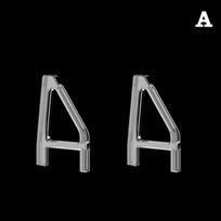 PS5 Slim konsolės horizontalus stovas Skaidrus trikampis atraminis laikiklis Akrilinis stabilus laikiklis Sony Playstation 5 Slim priedams gray