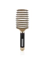 1pc curved ventilated bristle hair brush,massage comb,anti-static,suitable for both dry and wet use For Hair Accessories