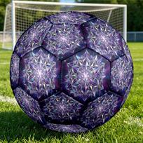 1pc Cosmic Geometry Themed Soccer Ball, Size 5, Lightweight PVC Material, Outdoor Training Soccer Ball Gift. q62298 Size 5