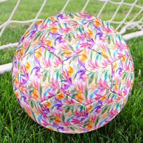 1PC Colorful Floral Soccer Ball Size 5 Football Machine Sewn Indoor/Outdoor Universal Football Gift W61 Size 5