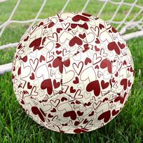 1pc Heart Soccer Ball Size 5 Football Machine Sewn Indoor/Outdoor Universal Football Q6 Size 5