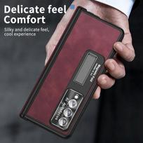 Priekinis grūdinto stiklo plėvelės sulankstomas Coque dėklas, skirtas Samsung Galaxy Z Fold4 sulankstomas 4 sulankstomas 5 sulankstomas 3 sulankstomas 3 5 viso korpuso dangtelis S rašiklio laikiklis for Samsung Z Fold 4 raudona