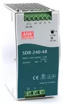 Mean Well SDR-240-48 maitinimo šaltinis (montavimui ant DIN bėgelio) – AC 115/230 V – 240 W – aktyvus PFC