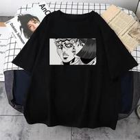 JoJo Bizarre Adventure Anime marškinėliai Harajuku Moteriški unisex laisvalaikio vintažiniai gatvės drabužiai trumpomis rankovėmis plius dydžio marškinėliai Unisex 4XL