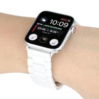 Keraminė apyrankė Apple Watch juostai 44mm 40mm 42mm 38mm Priedai Drugelio sagties apyrankė iWatch serijai 6 se 5 4 3 kilpa For 38MM or 40MM black