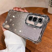 SamsungA17 Case Glitter Phone Cover For Samsung galaxy A17 A07 S25 Edge Plus S25FE Back Transparent Luxury Women Case A 17 s25 ultra levanda