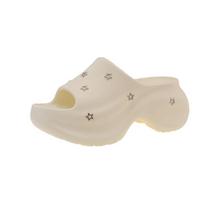 Niche Star 2025 Summer New Casual Flip-Flops Fashion and Versatile Platform Heightening Lightweight Women's Outside Sandals 36-37 balta