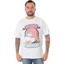 Sonic The Hedgehog Vyriški marškinėliai _ Knuckles Pizzeria Trumpomis rankovėmis Balti grafiniai marškinėliai suaugusiems _ Žaidimų dovana jam S balta