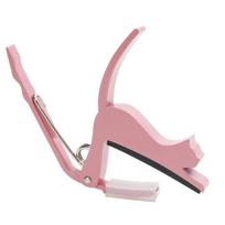 Kikutani Guitar Cat Can Borrow a for Electric and Acoustic PIK Capo, Capo,  You Cat's Paw,  Guitars, 6-String, GC-NEKO rožinė