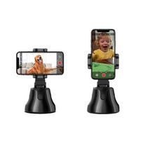 360 Rotation Selfie Stick Tripod Auto Smart Shooting Robot Object Face Tracking Phone Holder Manual clip juoda