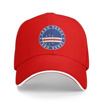 Žaliasis Kyšulys Cabo Verde vėliava vėliava herbas Kepurės Unisex Moterims Madinga beisbolo kepurė Trucker kepurė Golfo galvos apdangalas Reguliuojamas Adjustable
