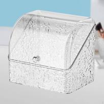 Duonos dėžutė su dangčiu Prieškambario laikymo priemonė Didelės talpos Makiažas Kaimas Clear Gray Glacier gray