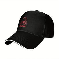 Scorpion Baseball Cap  Black Trucker Hat with Sun Protection Casual Outdoor Sport Cap for Unisex and Women Casual Cap Adjustable black