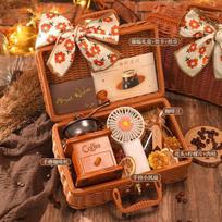 Rankinis kavos malūnėlis Rankinis presas Espresso aparatas Rinkinys Nešiojamas Namų Dovanų dėžutė Modernus minimalistinis dizainas Woven Coffee Grinder Gift Box Style 1