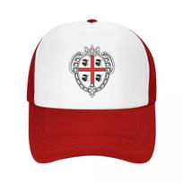 Custom Punk Coat Of Arms Of Sardinia Flag Baseball Cap Adjustable Italy Sardegna Trucker Hat PerforUnisexce Snapback Dad Hat One Size