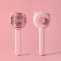 Cat comb to remove floating hair and comb special long hair pet hair cleaner Needle comb brush to remove hair pet supplies rožinė