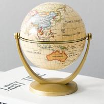 Geografijos Mokymas Pasaulio Žemėlapis Gaublys 10cm Plastikas ir Metalas Švietimo Mokyklos Namų Dekoras Stalo Gaublys