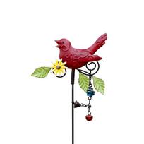 Metal Bird Wind Chime Garden Stake Outdoor Decorative Craft Ornament for Patio Yard Balcony Porch Lawn Pathway Decoration one size raudona
