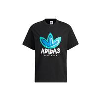 Adidas Originals Valentines Day Special Collection Heart Logo Crew Neck T-Shirt Unisex Tops Black IK8668 XS black