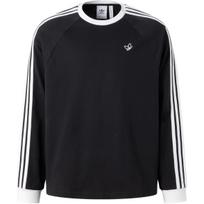 Adidas Originals Sym 3S Tee Ls Loose Fit Crew Neck Sports Long Sleeve T-Shirt Men Tops Black White JY3458 3XL