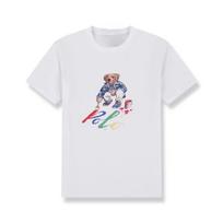 2025 New Bear Crew Collar T-shirt Short Sleeve Trendy Brand Loose Half Sleeve Printed Youth T-shirt Casual Graphic T Shirts S