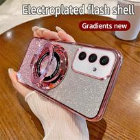 Luxury Glitter Magnetic Stand Case For Huawei P30 Lite P40 P50 P60 P70 Pro P Smart 2021 Y7A Mate 60 50 Pro Silicone Soft Cover For Huawei P30