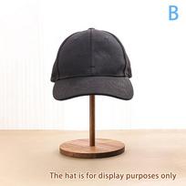 Wood Hat Stand Wig Display Rack Pedestal Stand Baseball Hat Rack Stand Round Wood Risers For Display Hat Watch Jewelry
