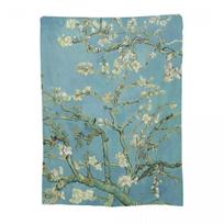 Almond Blossom Plant Van Gogh Aesthetic Blankets Soft Warm Flannel Throw Blanket Plush for Living room Picnic Travel Home Couch 30x40in