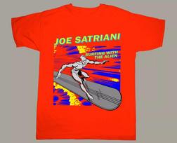 JOE SATRIANI SURFING WITH THE ALIEN Marškinėliai Visų dydžių S-5XL BE2966 Unisex Marškinėliai L gray