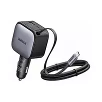 Automobilinis kroviklis UGREEN Nexode EC603 90W 3-in-1 su 1x USB-C, 1x USB-A ir 70 cm ištraukiamu USB-C laidu, QC 3.0 PD 3.0