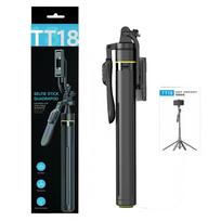 TT18 Selfie Stick Ground Stand 1.8m 360° Rotating Handle 1/4 Screw Interface Press to pop Out the Tripod Aluminum Pull Rod TT18 juoda