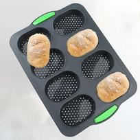 Maistinis silikoninis pyrago formelės, skrudintos duonos padėklas, duonos forma, brownie, desertų, madeleine pyrago formelės, bagetės kepimo įrankiai, keksiukų kepimo indai