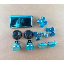 1 rinkinys chromuoti pilni mygtukai PlayStation 4 PS4 Pro valdikliui CUH-ZCT2 JDM-040 JDS 040 R2 L2 R1 L1 paleidimo mygtukas blue