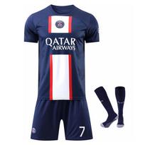Paris Mbappe futbolo marškinėlių rinkinys vaikams Kvėpuojantis greitai džiūstantis jaunimo treniruočių ir varžybų komplektas 130-140 cm