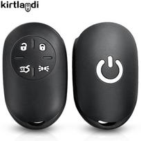 Silikoninis automobilio rakto dėklas Raktų pakabuko laikiklis Fiat 500E 500 E 4/5 mygtukams Nuotolinio rakto be rakto apsauga