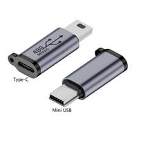 USB Type-C Adapter USB C To USB Adapter Mini USB To Type-C Converter  Data Transmission TYPE-C to mini USB