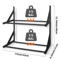 3D Printer Filament Storage Rack Double-layer 3D Printer Filament Organizer Shelf Wall-Mounted Display Holder for Office juoda