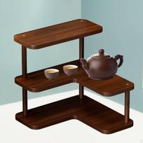 Corner Shelf Stand for Desk Organizer Storage Counter Home
