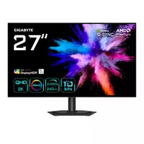 27 colių OLED 2K QHD žaidimų monitorius GIGABYTE GO27Q24G — 2560x1440, 240Hz, 0.03ms, FreeSync Premium, G-Sync Compatible, HDMI 2.1, DP 1.4