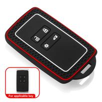 Automobilio rakto dėklas Renault Koleos Kadjar Scenic Megane Sandero Espace Clio Captur Talisman Dacia Sandero Duster Logan Jogger juoda