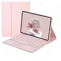 Case with Keyboard for IPad 11th Case A16 11 Inch 2025 Touchpad Keyboard for IPad 11th Generation Cover with Pencil Slot Stand English rožinė