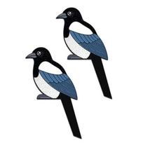 2Pcs/Set Magpie Door Toppers Wooden Bird Door Corner Decoration Rustic Door Frame Decor for Bedroom Living Room Kids Room A