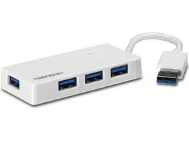 TRENDnet  TU3 H4E - Mini Hub - 4 x SuperSpeed USB 3.0 - desktop