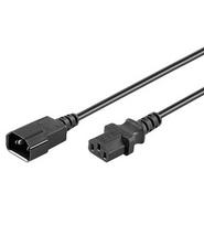 Goobay NK 100 S-200 Power extension cable 2m Black