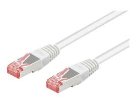 Goobay CAT 6 Pairs in metal foil = PiMF (shielded twisted pair) 2m Network Cable White