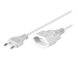 Goobay 3m extension cord for power, white