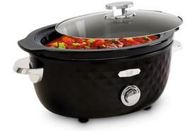 Fritel Family Slow Cooker 5.5L 210W Black/Chrome
